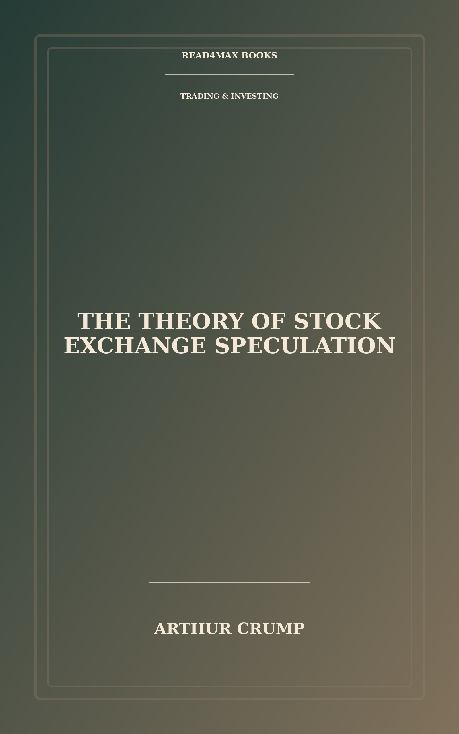 Cover of The Theory of Stock Exchange Speculation