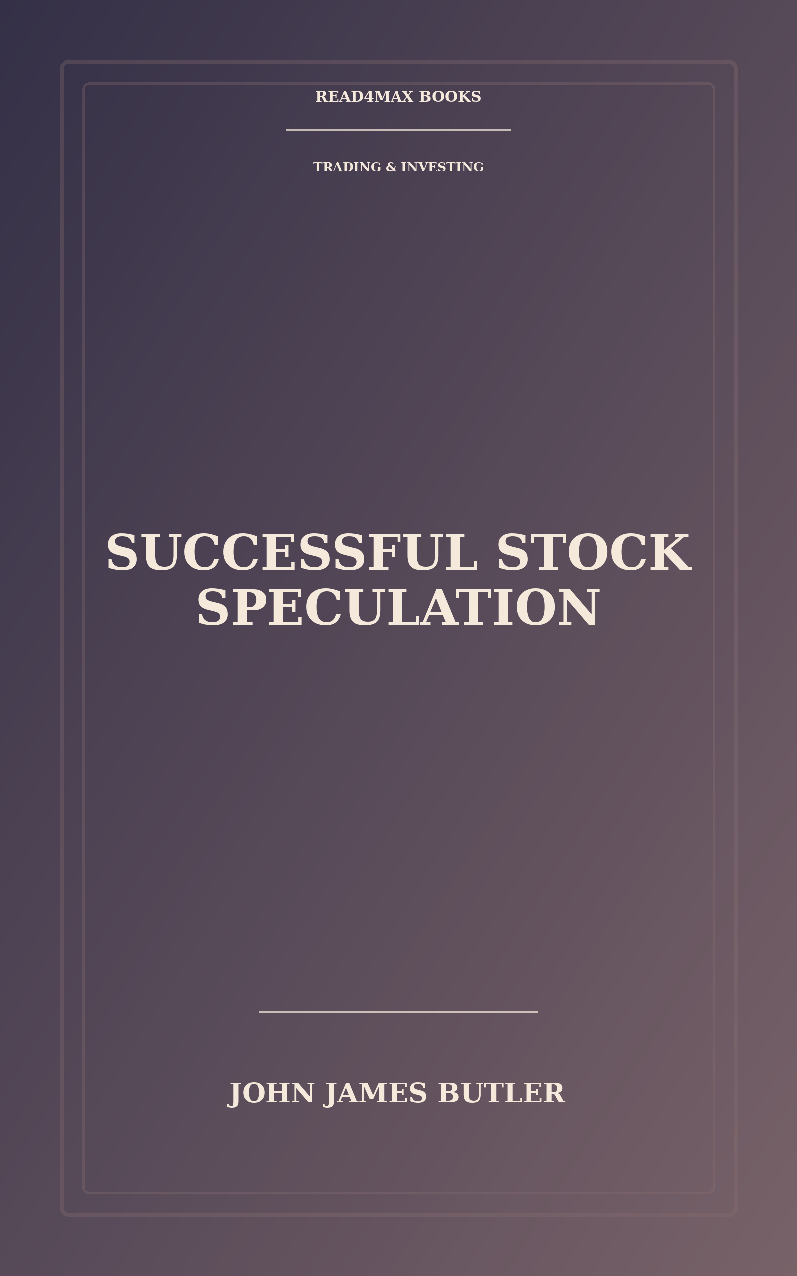 Cover of Successful Stock Speculation